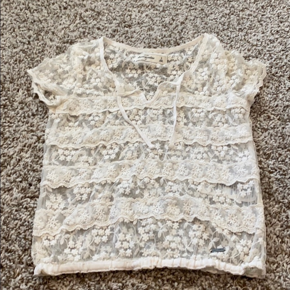 Abercrombie Kids lace top. 3 for $11